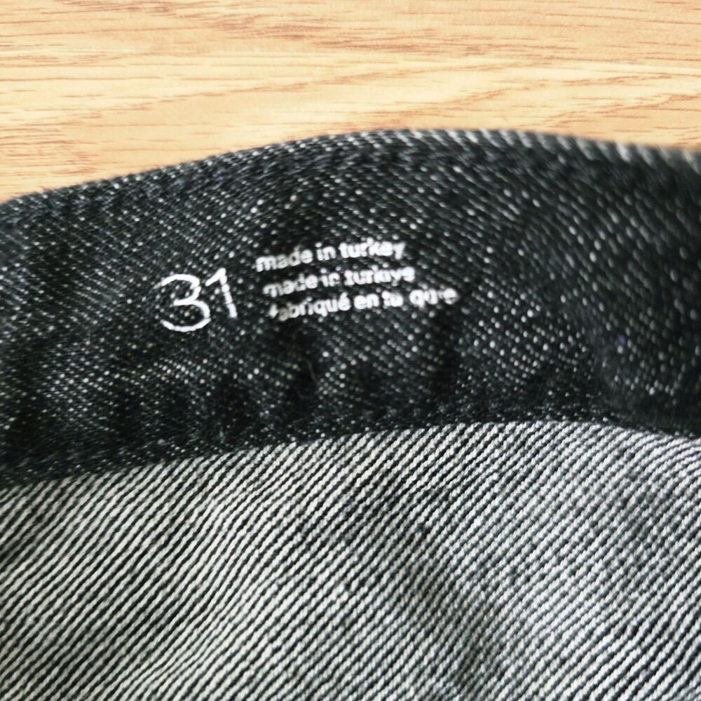 Anthropologie Pilcro Barrel Leg Jeans Women's Size 31 Black High-Rise - Picture 3 of 10